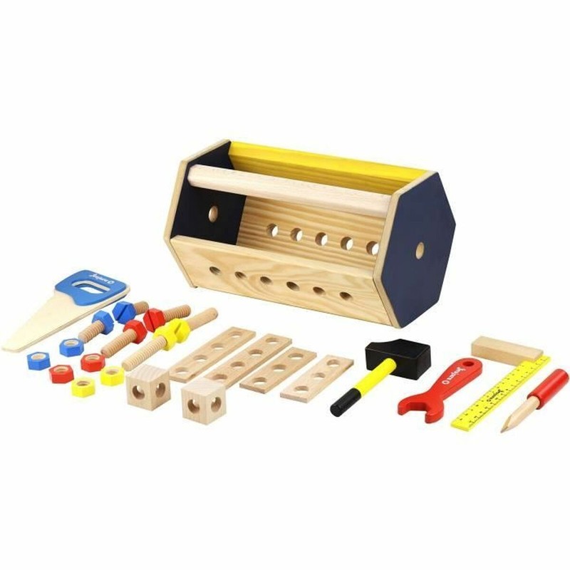 Juego Simbólico Niños Jeujura - Caja de Herramientas Madera Educativa - Compra online en MegaJuguetes