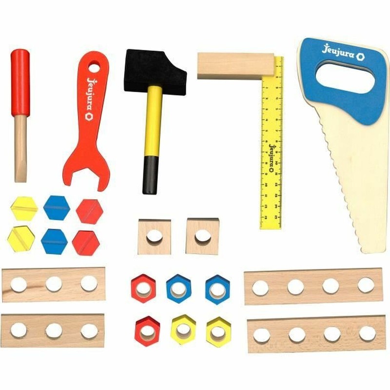 Juego Simbólico Niños Jeujura - Caja de Herramientas Madera Educativa