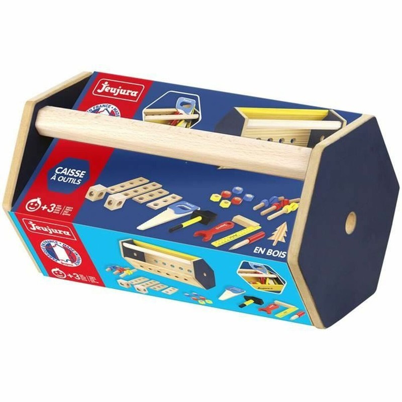 Juego Simbólico Niños Jeujura - Caja de Herramientas Madera Educativa