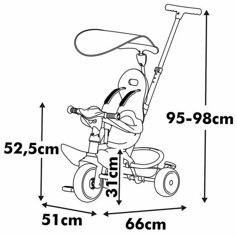 Juguetes Exterior Niños: Triciclo Smoby Baby Balade