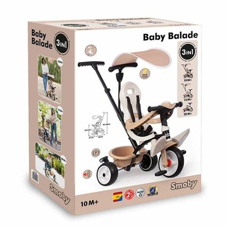 Juguetes Exterior Niños: Triciclo Smoby Baby Balade