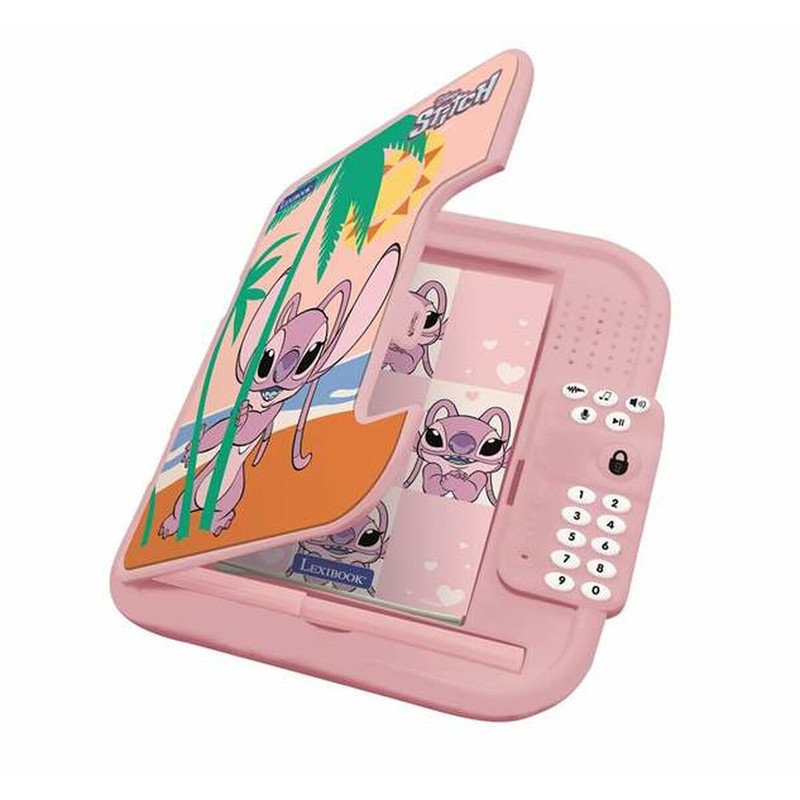 Juguete Electrónico Interactivo Stitch Agenda Rosa para Niños