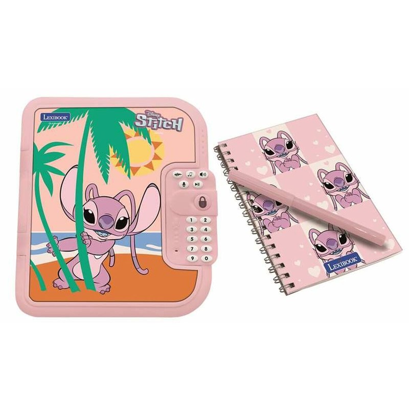 Juguete Electrónico Interactivo Stitch Agenda Rosa para Niños