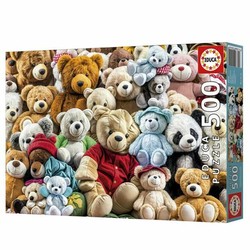 juguetes construcción niños - Puzzle Educa Teddy Bears 500 piezas