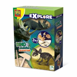 Juguetes Ciencia Niños: Kit Excavación Triceratops SES Creative - Compra online en MegaJuguetes