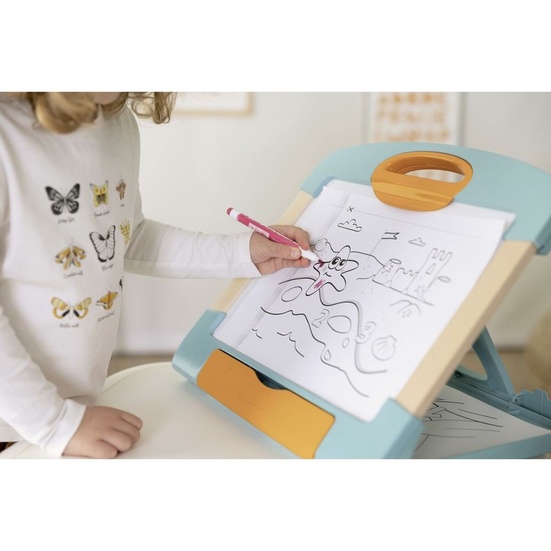 Manualidades Niños: Pizarra Mágica Smoby Magnética de Madera