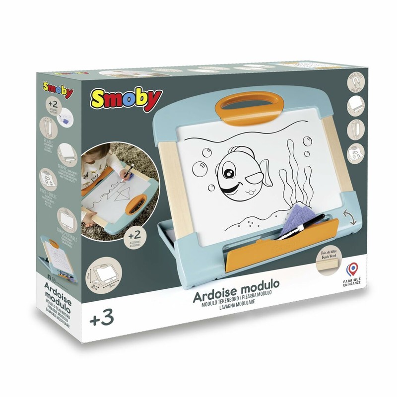 Manualidades Niños: Pizarra Mágica Smoby Magnética de Madera