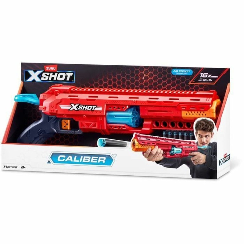 Pistola de Dardos Zuru X-SHOT Caliber con Cañón Giratorio