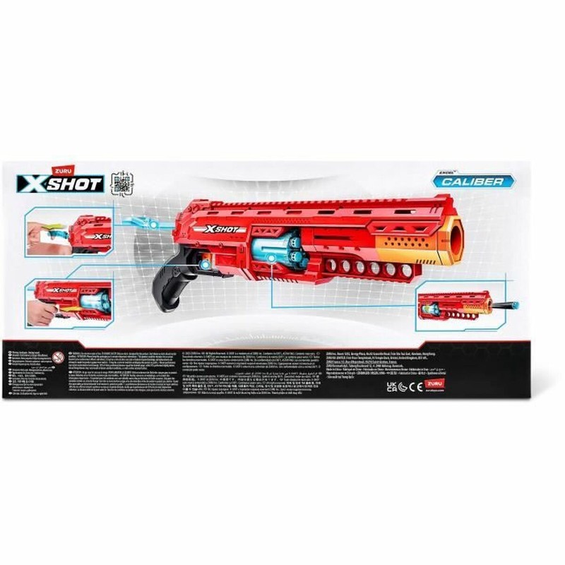 Pistola de Dardos Zuru X-SHOT Caliber con Cañón Giratorio