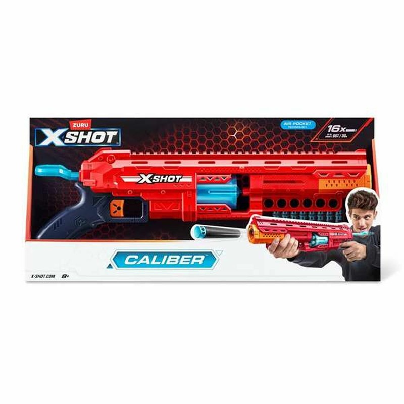 Pistola de Dardos Zuru X-SHOT Caliber con Cañón Giratorio