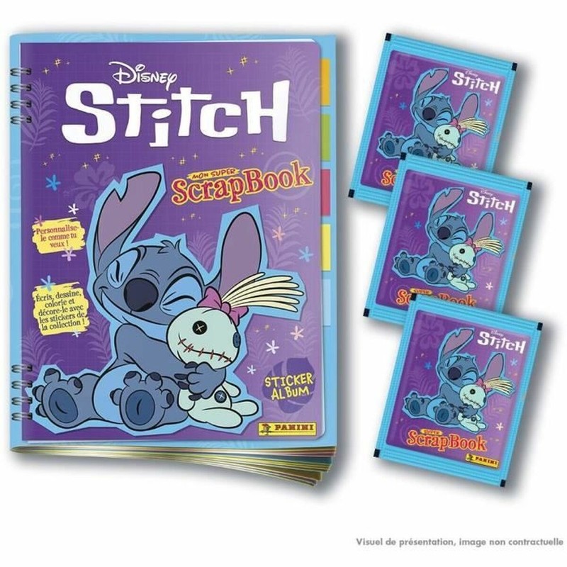 Manualidades Niños: Álbum Cromos Panini Stitch Disney