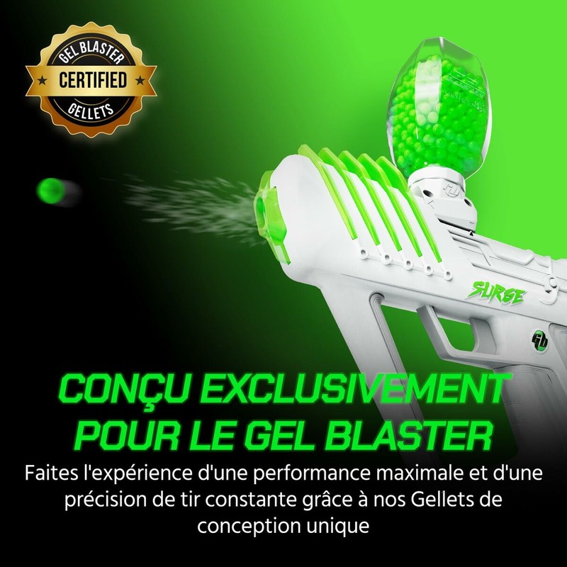 Recambio Bolas Gel Blaster Gellets™ - 10.000 Unidades Verdes