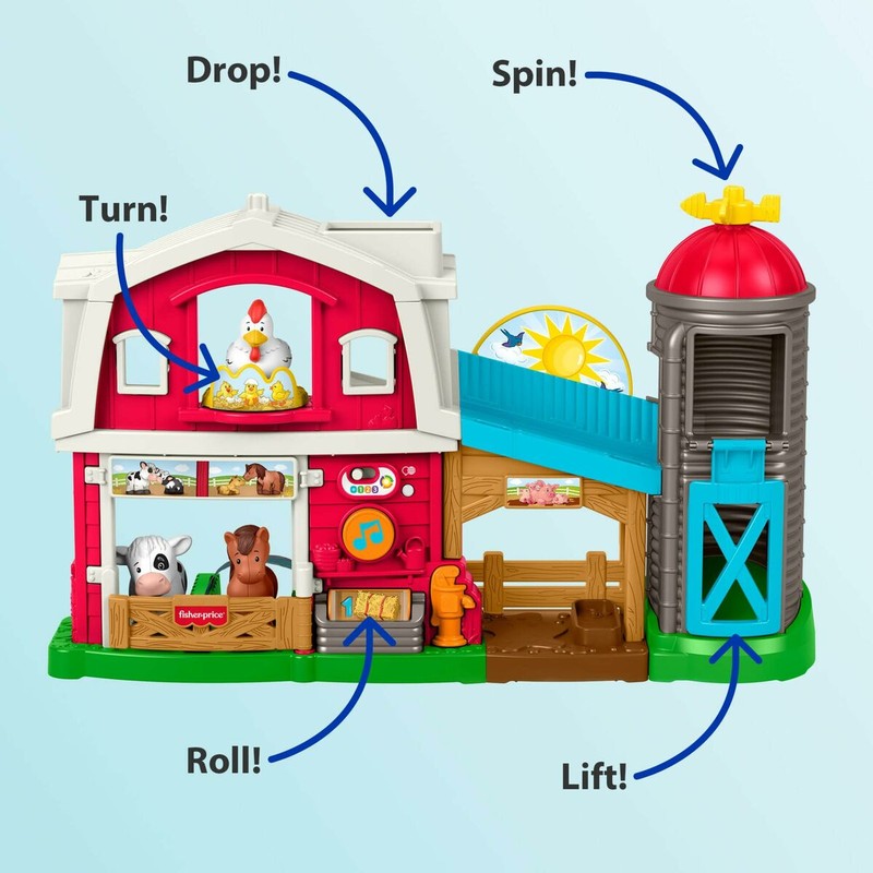 Figuras Acción Niños Fisher-Price Little People Animales Granja