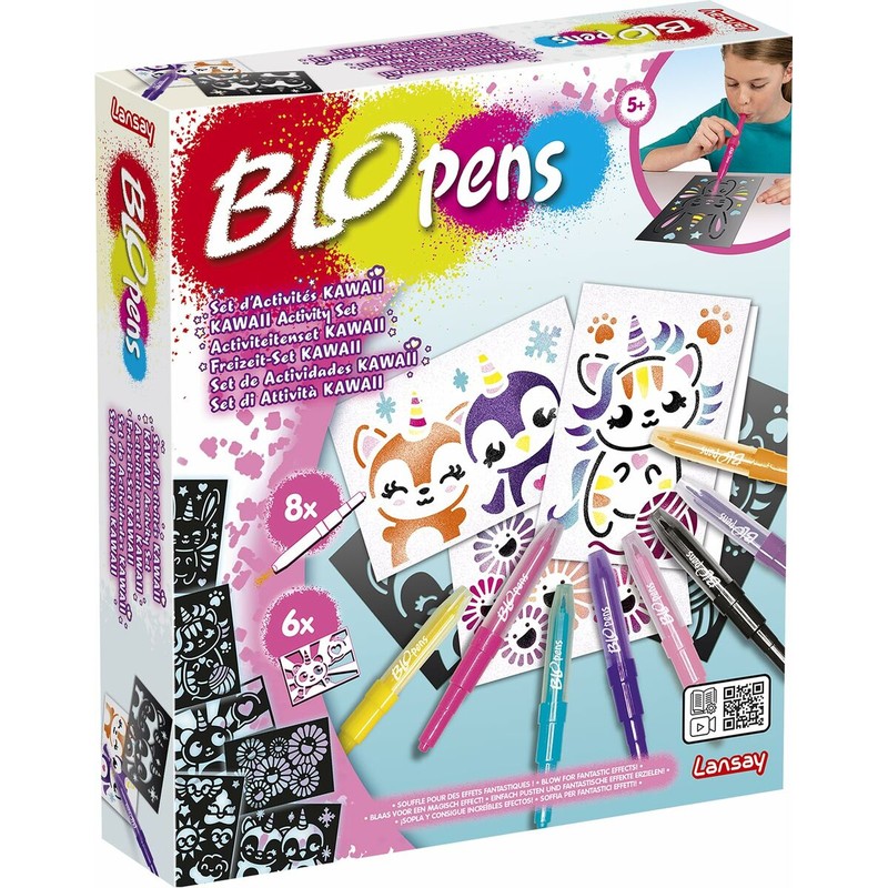 Manualidades Niños: Caja Actividades Colorear Lansay BLOPENS KAWAII