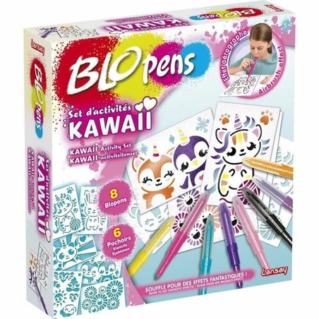 Manualidades Niños: Caja Actividades Colorear Lansay BLOPENS KAWAII