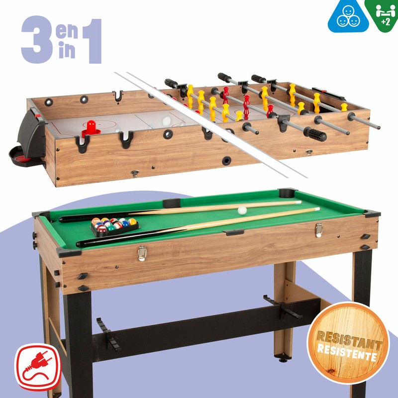 Juegos Mesa Niños: Mesa Multijuegos CB Games 3 en 1