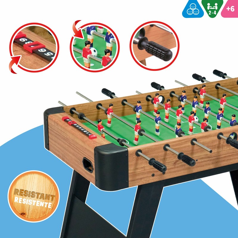 Juegos Mesa Niños: Futbolín CB Games Familiar de Madera