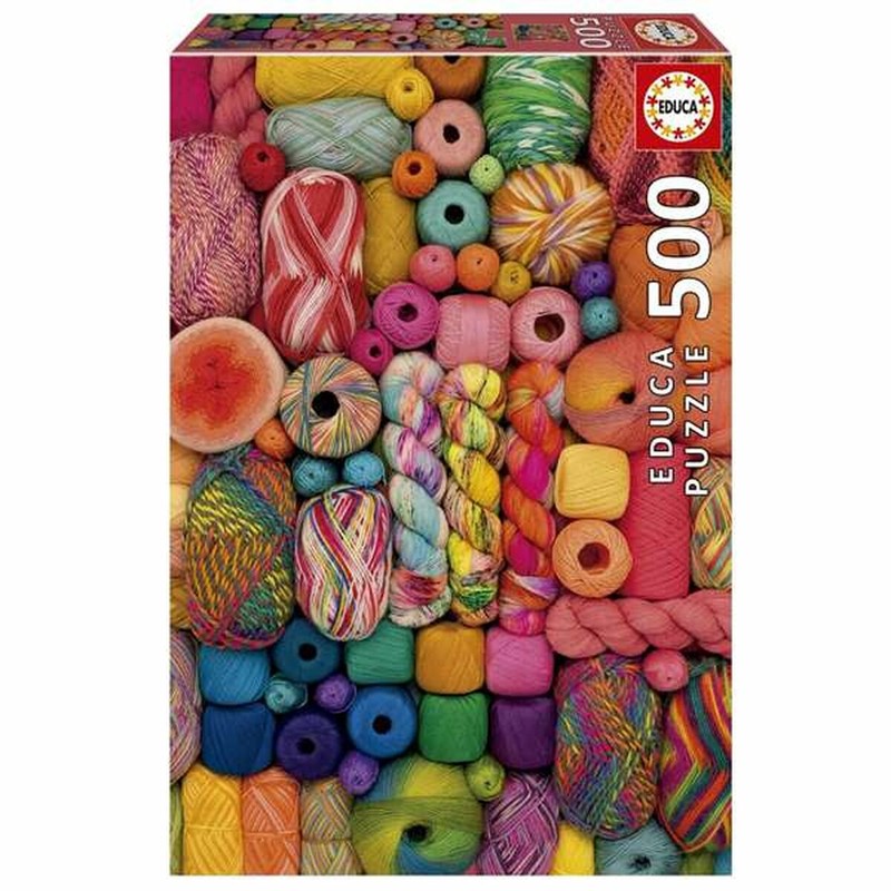 Puzzle infantil Educa Threads 500 Piezas: Desafío Creativo - Compra online en MegaJuguetes