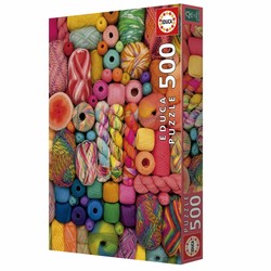 Puzzle infantil Educa Threads 500 Piezas: Desafío Creativo - Compra online en MegaJuguetes 2