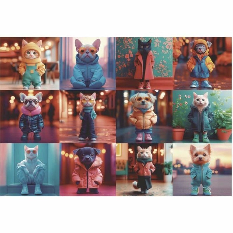 Puzzle Infantil Educa 20219 Fashion Animals