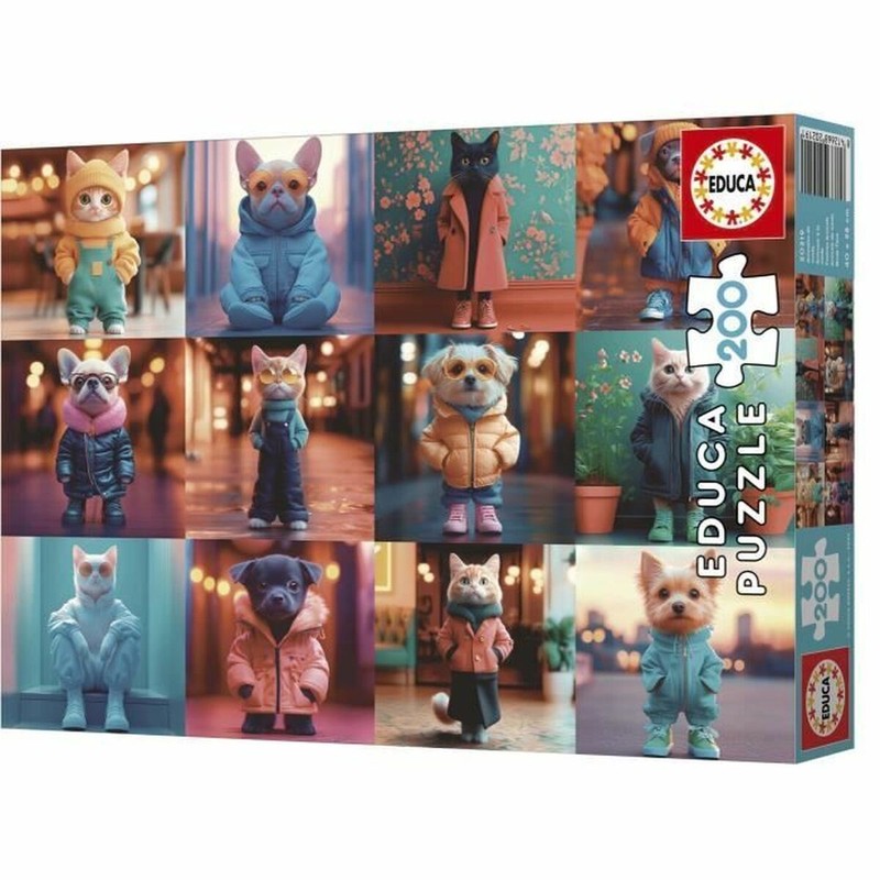 Puzzle Infantil Educa 20219 Fashion Animals