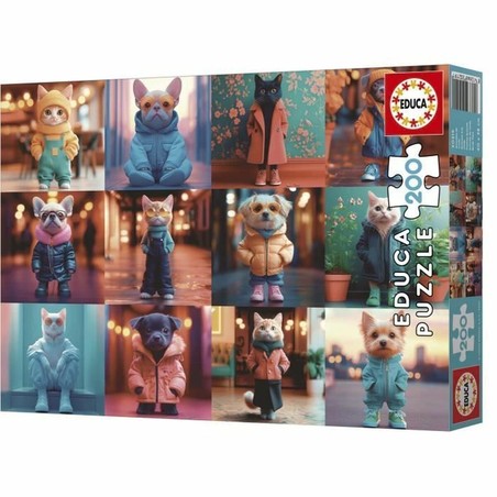 Puzzle Infantil Educa 20219 Fashion Animals