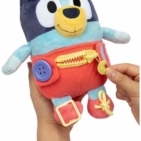 Muñeco Bluey de plástico y felpa, resistente y duradero