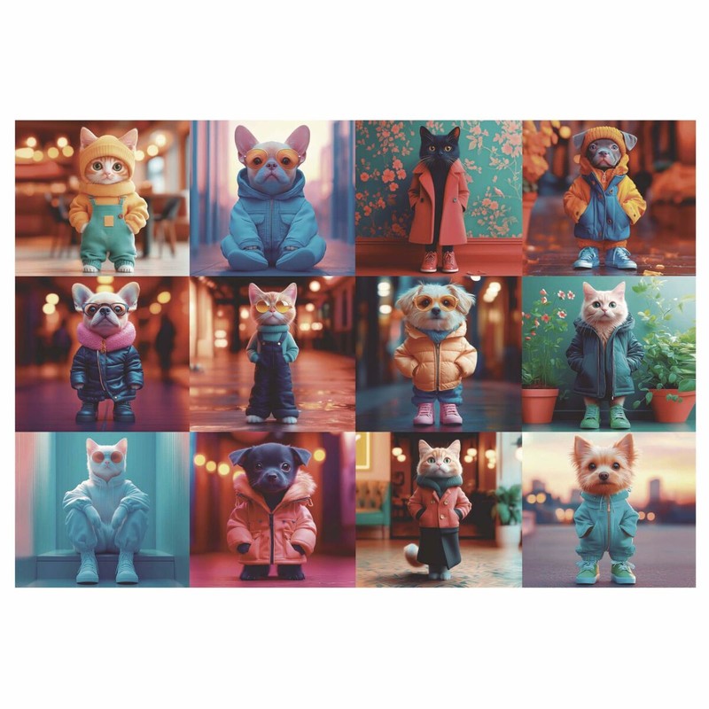 Puzzle Infantil Educa 20219 Fashion Animals