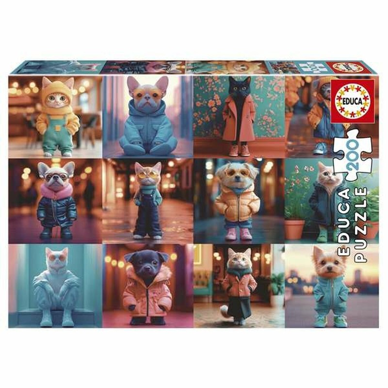 Puzzle Infantil Educa 20219 Fashion Animals