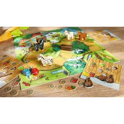 Juegos mesa niños HABA con caballos de madera 2