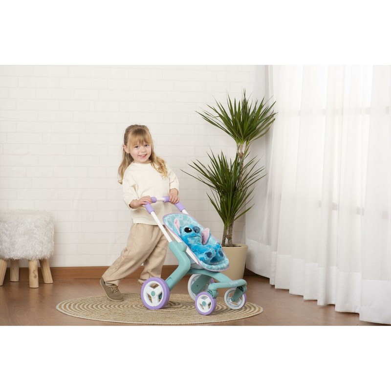 Juego Simbólico Niños: Silla Paseo Stitch Smoby para Muñecas