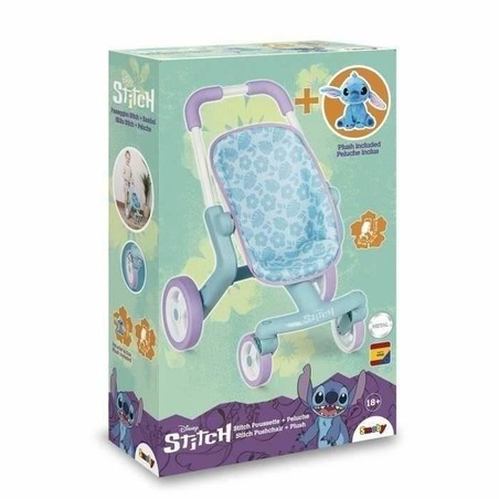 Juego Simbólico Niños: Silla Paseo Stitch Smoby para Muñecas
