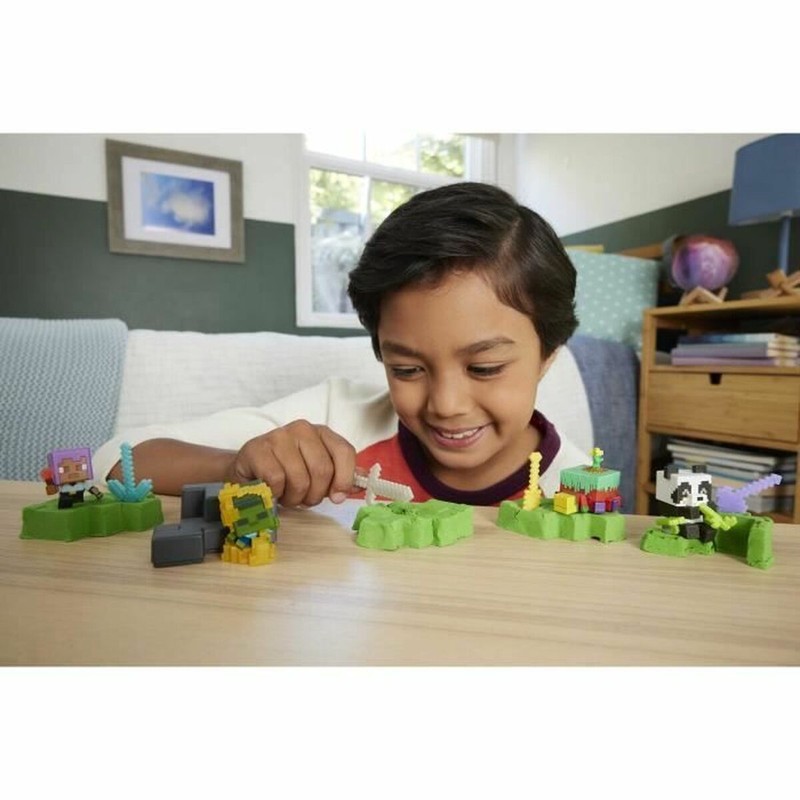 Bloques Construcción Infantiles Mattel apilados, vista lateral
