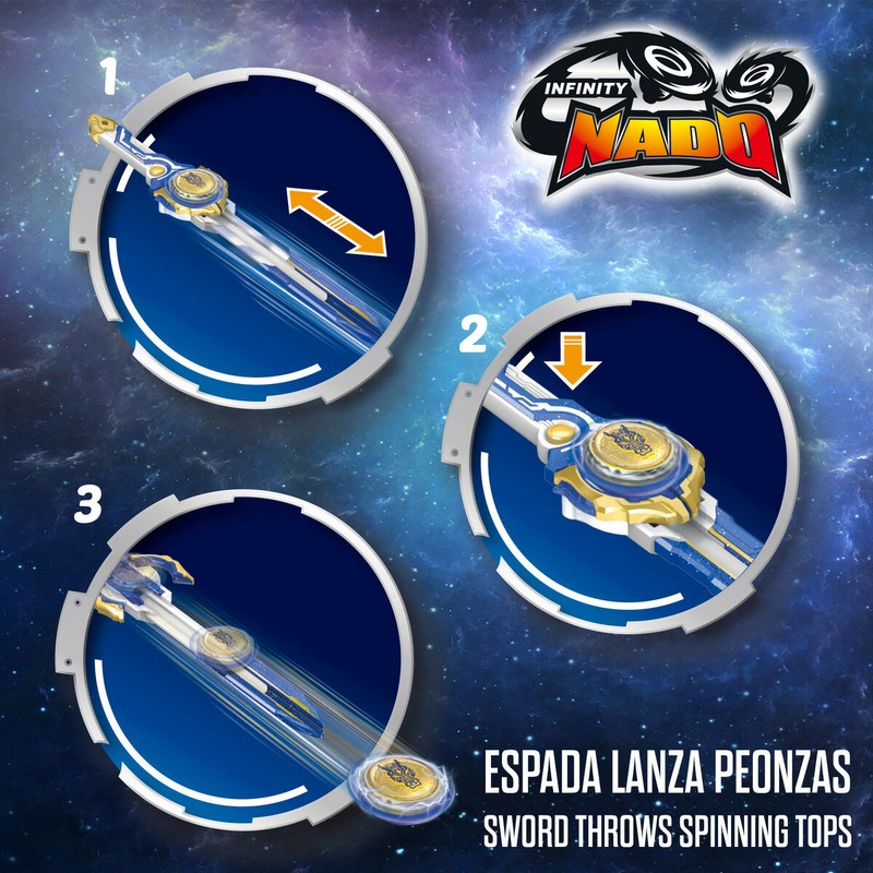 Figuras Acción Niños: Peonza Infinity Nado (4 Unidades)