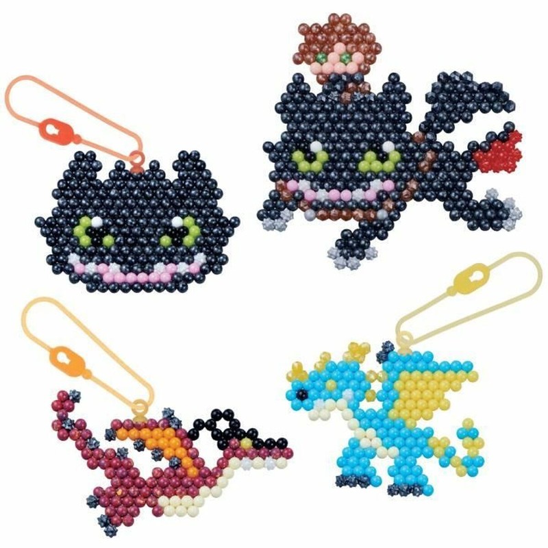 manualidades niños aquabeads dragons creando figuras