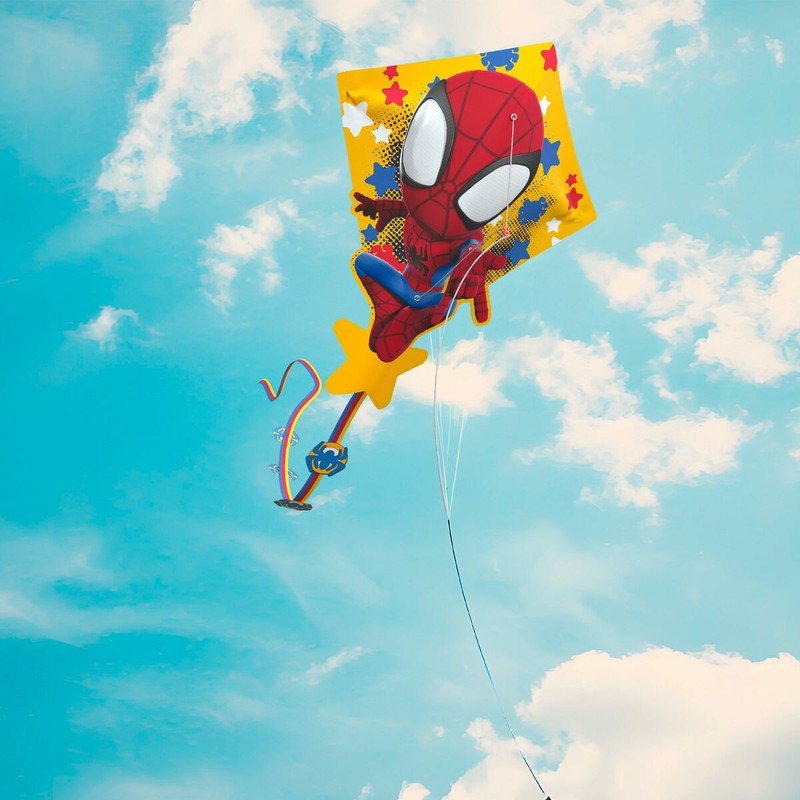 Juguetes Exterior Niños: Cometa Spider-Man Fácil de Volar