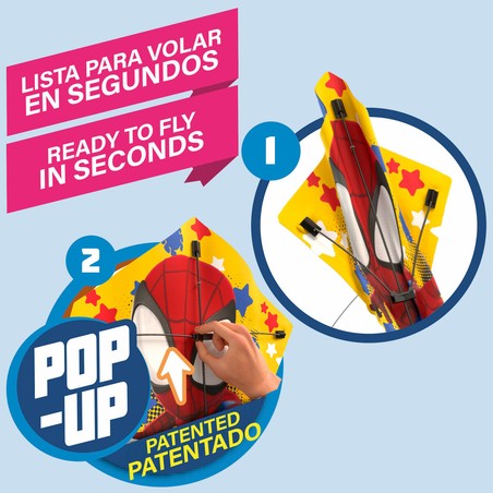 Juguetes Exterior Niños: Cometa Spider-Man Fácil de Volar