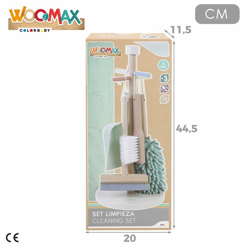 Juego Simbólico Niños Woomax: Set de Limpieza de Madera Educativo
