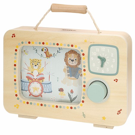 Juego Simbólico Niños: Televisión Interactiva Woomax de Madera