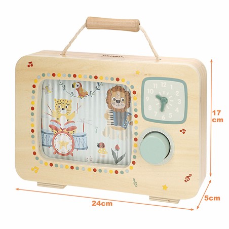 Juego Simbólico Niños: Televisión Interactiva Woomax de Madera