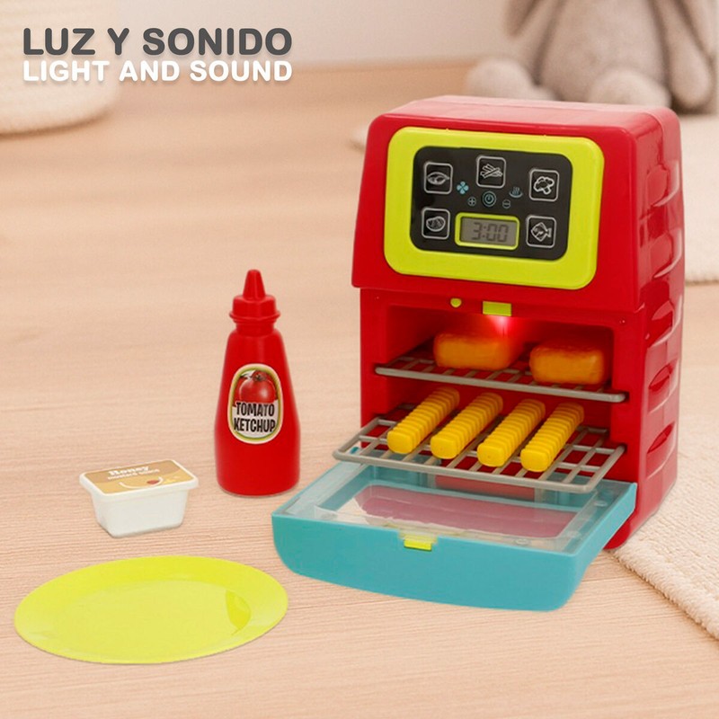 Juego Simbólico Niños: Freidora Juguete PlayGo Luz y Sonido