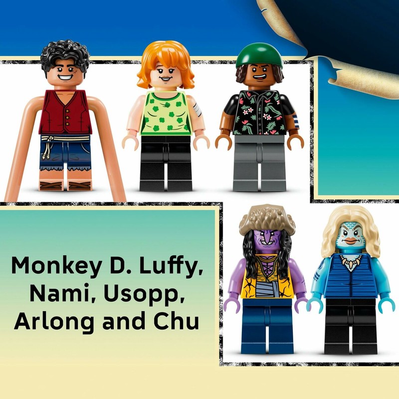 Bloques construcción infantiles LEGO One Piece detalle personaje