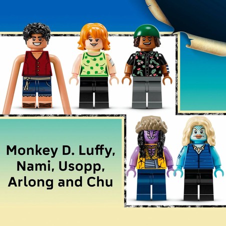 Bloques construcción infantiles LEGO One Piece detalle personaje