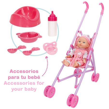 Muñecas Niñas Colorbaby - Bebé Interactiva con Silla y Accesorios
