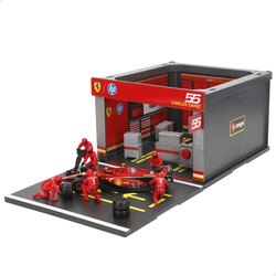 Coches Juguete Niños Ferrari SF23 Set Boxes Pit Stop - Compra online en MegaJuguetes