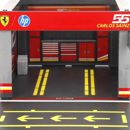 Coches Juguete Niños Ferrari SF23 Set Boxes Pit Stop