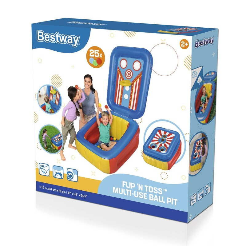Juguetes Exterior Niños - Piscina Hinchable Bestway Flip'N Toss Juegos con Bolas - Compra online en MegaJuguetes