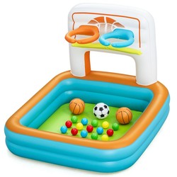 Juguetes Exterior Niños: Piscina Hinchable Bestway Kick N'Swish con Canastas y Bolas - Compra online en MegaJuguetes