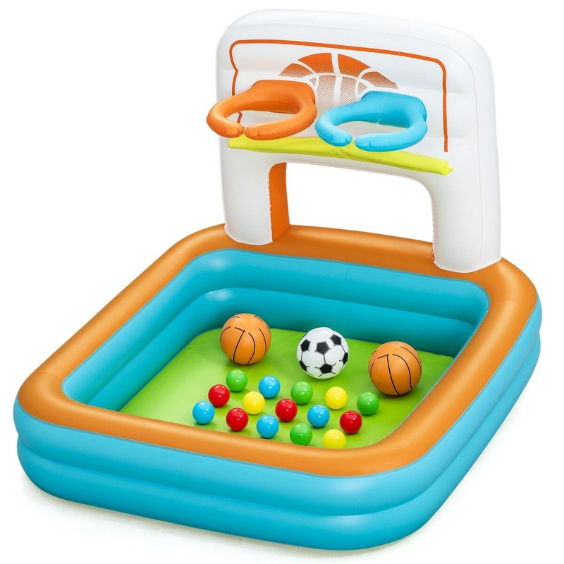 Juguetes Exterior Niños: Piscina Hinchable Bestway Kick N'Swish con Canastas y Bolas - Compra online en MegaJuguetes