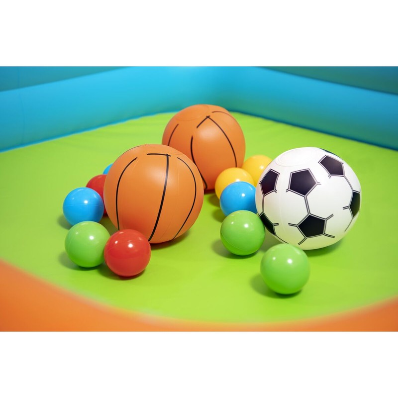 Juguetes Exterior Niños: Piscina Hinchable Bestway Kick N'Swish con Canastas y Bolas - Compra online en MegaJuguetes